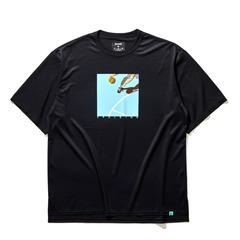 SPALDING Tシャツ クロスオーバー ブラック【SMT22134】