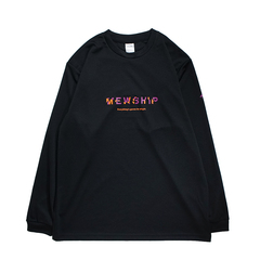 Mewship SLASH LOGO-GAP L/S PL 【Black×Pueple×Orange】