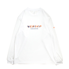 Mewship SLASH LOGO-GAP L/S PL 【White×Orange×Blue】