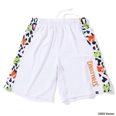 SPALDING ジュニア プラクティス パンツ MTV レオパードサイド ホワイト【SJP23063M】