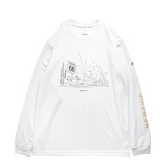 MEWSHIP Arizona scorer L/S PL 【White×Black×Beige】