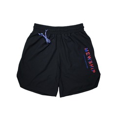 MEWSHIP LOGO split half pants 【Black×Red×Blue】