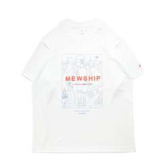 MEWSHIP NEW YORKER S/S PL 【White×Blue×Orange】