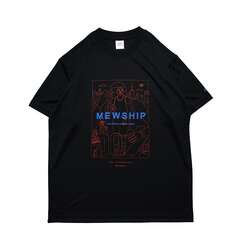 MEWSHIP NEW YORKER S/S PL 【Black×Orange×Blue】