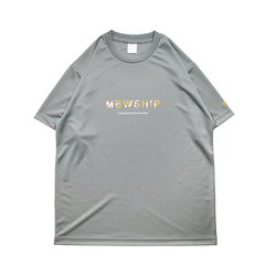 Mewship SLASH LOGO S/S PL 【Gray×White×D.Yellow】