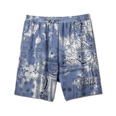 AKTR PAISLEY TIE DYE 6.5-INCH SHORTS BL【223-035002】