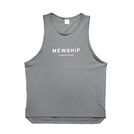 MEWSHIP LOGO split tanktop <D.Gray×White>