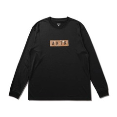 AKTR SPLASH BOX LOGO L/S SPORTS TEE BK【223-013005】