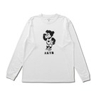 AKTR STENCIL NICK L/S SPORTS TEE WH【223-017005】