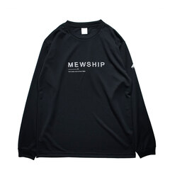 Mewship Lo-Fi LOGO L/S PL【Black×White】