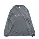 Mewship Lo-Fi LOGO L/S PL【D.Gray×White】