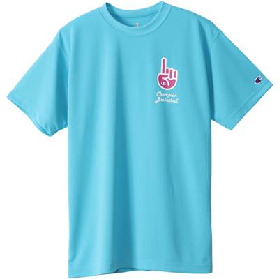 チャンピオン プラクティスTシャツ ライトブルー【C3VB317_322】