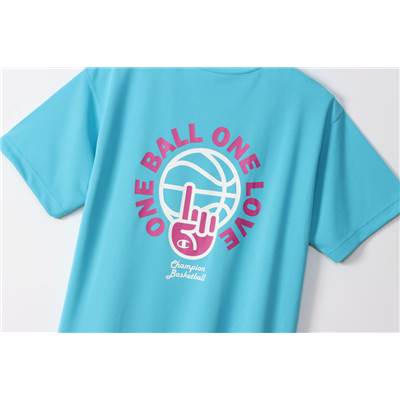 チャンピオン プラクティスTシャツ ライトブルー【C3VB317_322】