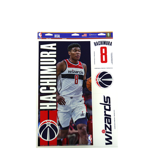 NBA DECAL 4pcs【#8 Rui Hachimura/Wizards】