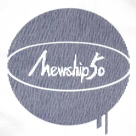 Mewship50【G.BALL-stripe】L/S PL (WH×NV)