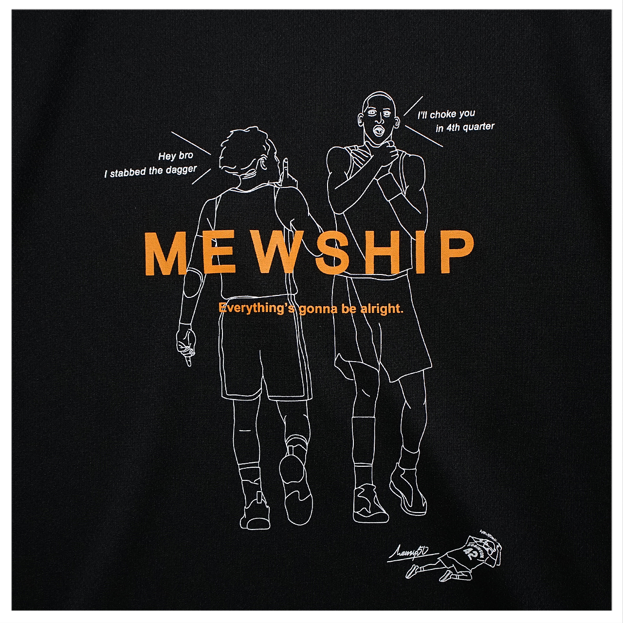 MEWSHIP HEEL S/S PL 【Black×White×G.Yellow】