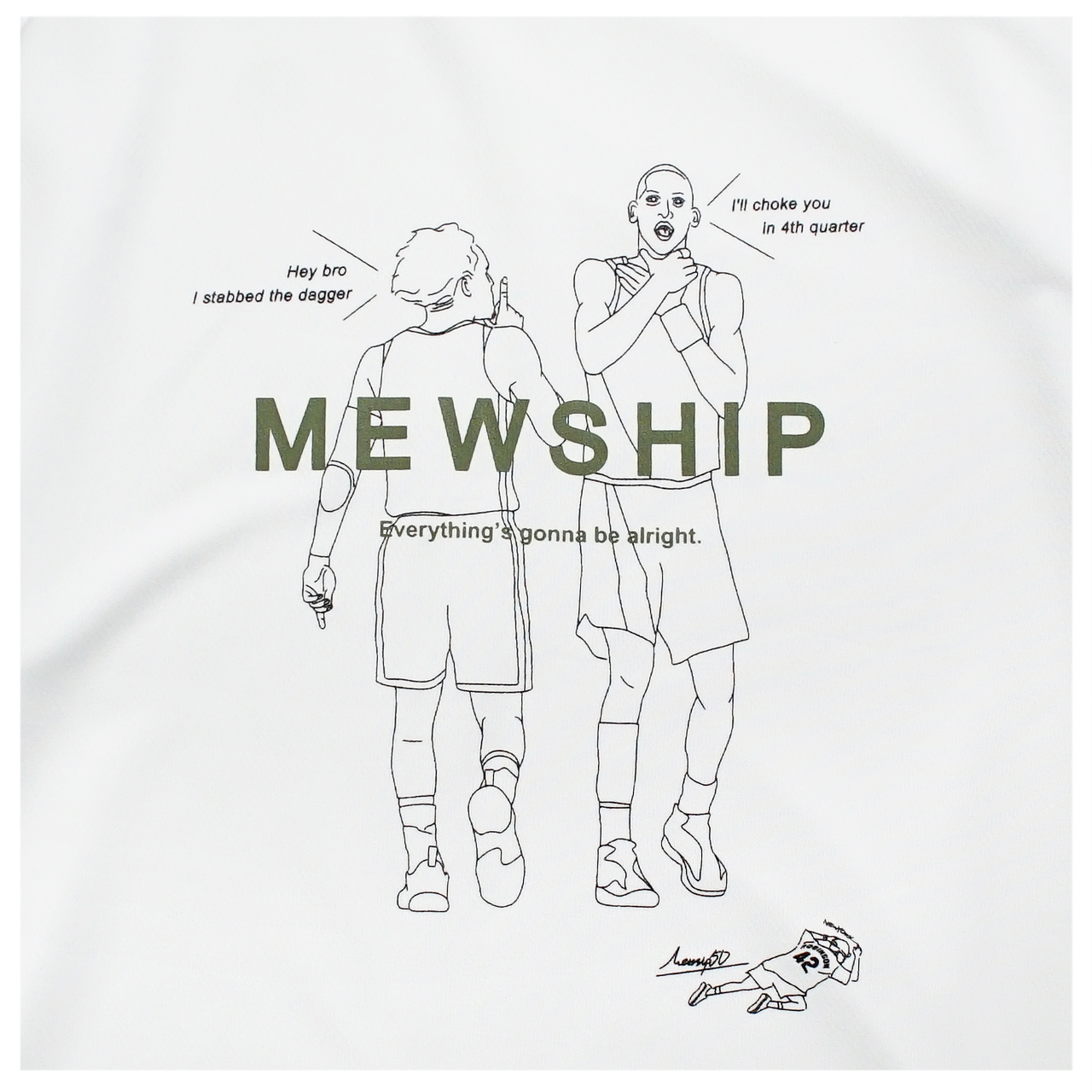 MEWSHIP HEEL S/S PL 【White×Black×Khaki】