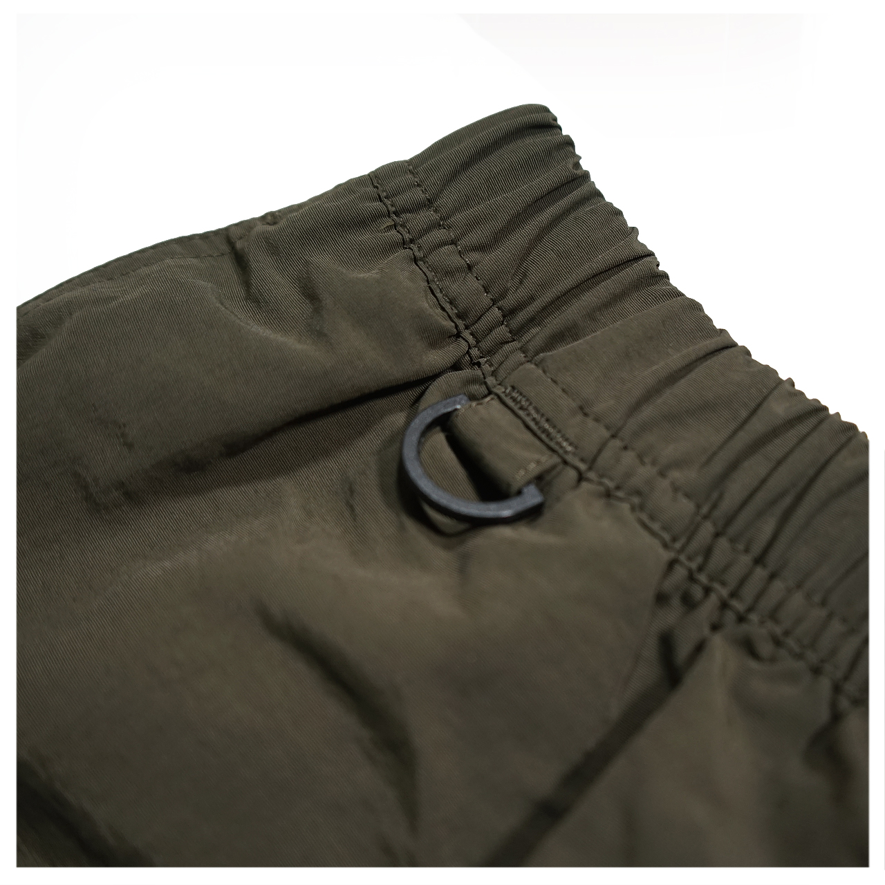 MEWSHIP LOGO nylon active pants 【Khaki×White】