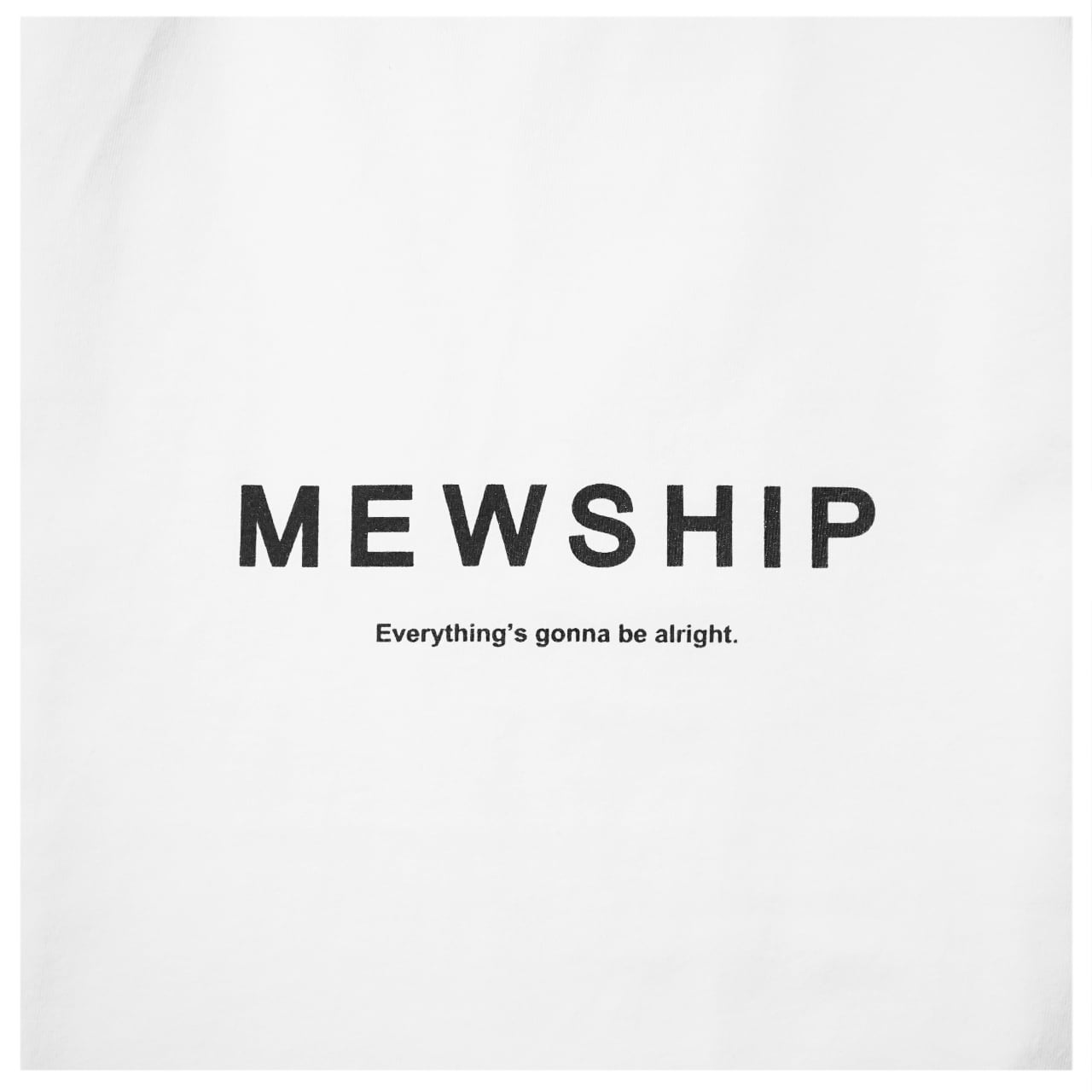 Mewship LOGO L/S CT 7.1【White×Black】