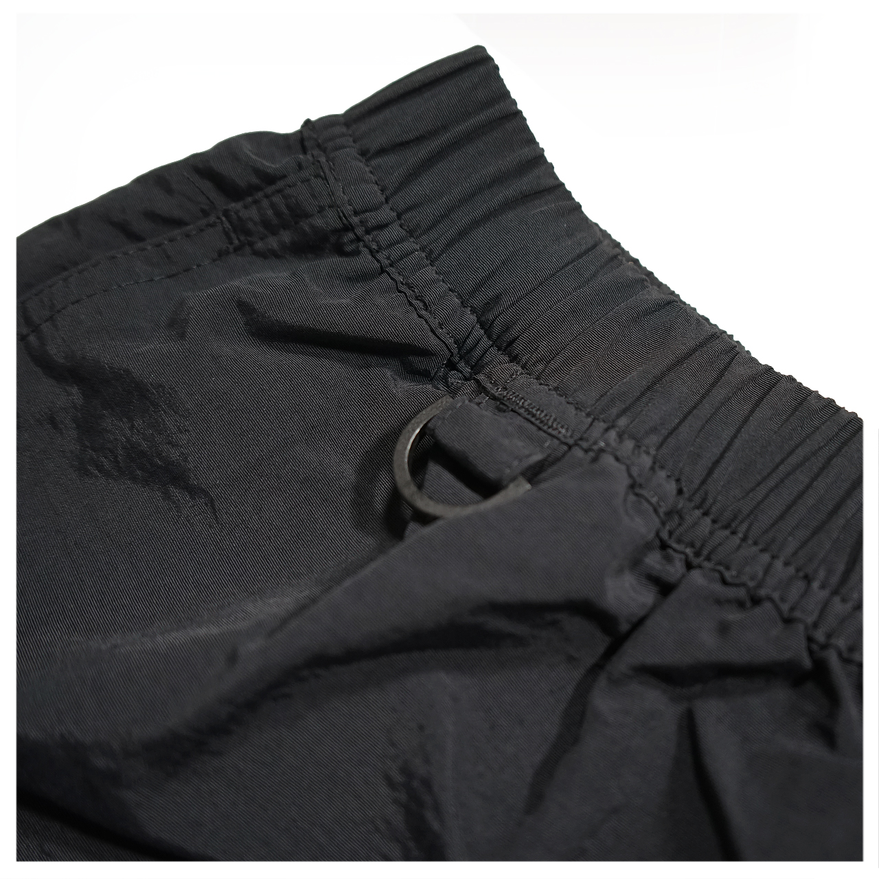 MWESHIP LOGO nylon active pants 【Black×White】