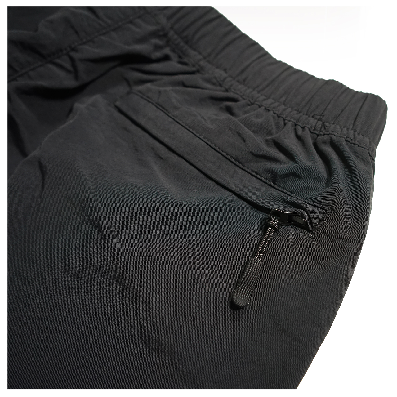 MWESHIP LOGO nylon active pants 【Black×White】