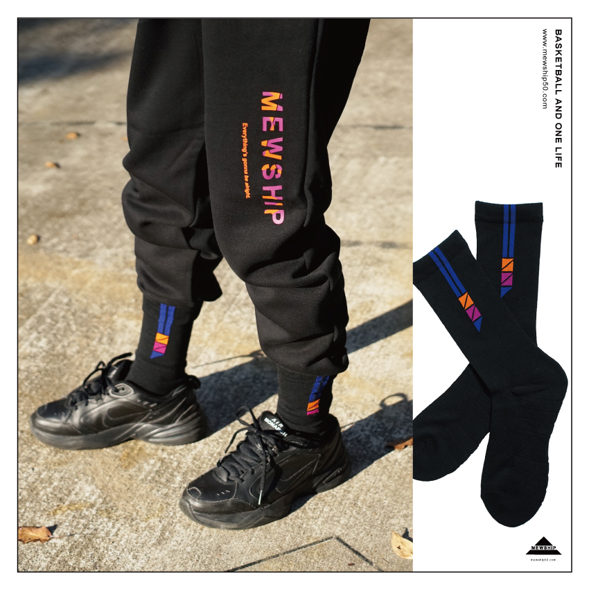 Mewship 90SOCKS EP5 【BK×Blue×Orange×Purple】