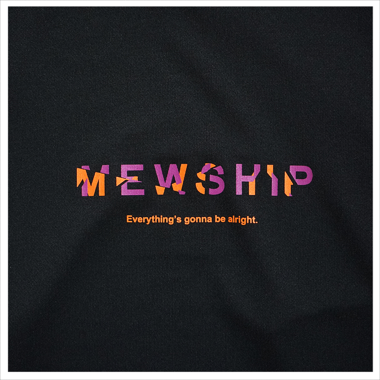 Mewship SLASH LOGO-GAP L/S PL 【Black×Pueple×Orange】