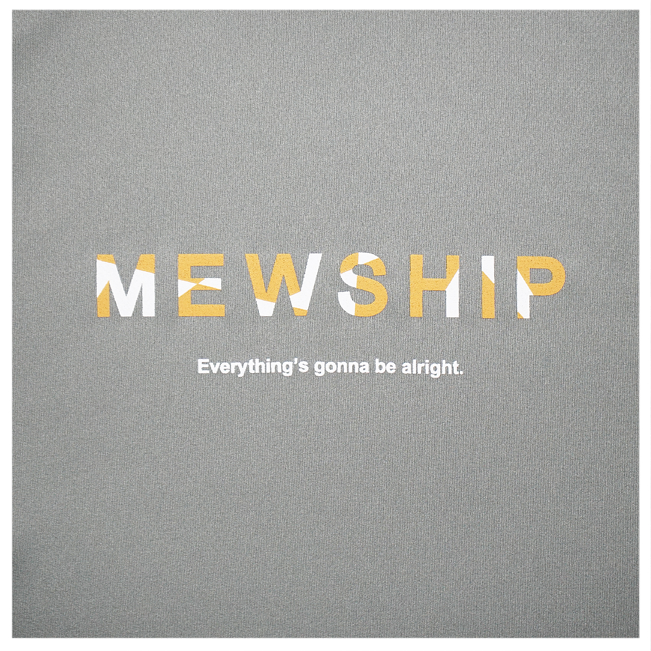 Mewship SLASH LOGO S/S PL 【Gray×White×D.Yellow】