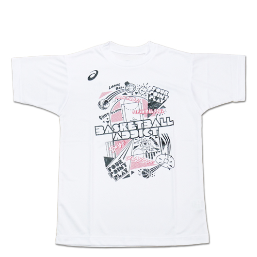 アシックス ジュニアプリントTシャツ【XB337N 01A】